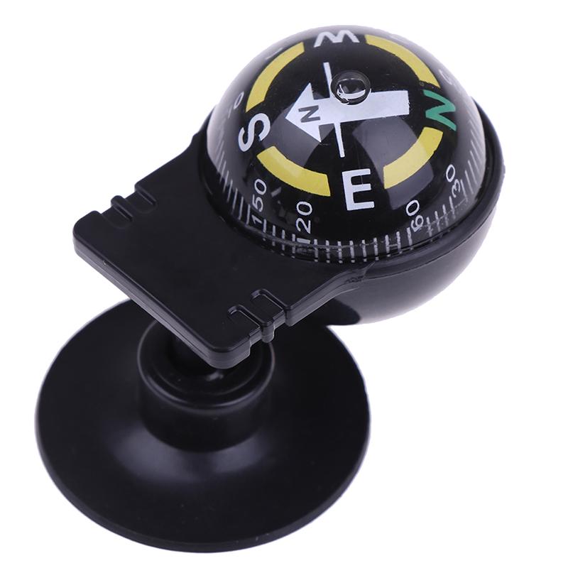 1 Pièce Boussole de Voiture en Forme de Boule de Navigation à Rotation à 360 Degrés Avec Ventouse