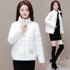 Down cotton-padded clothes women's stand-up collar short embroidered new cotton-padded jackets loose warm thick coats