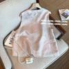 Retro Style Bronzing Jacquard Disc Buckle Vest Women's Clothing Spring and Autumn Thin Style Antique Style Outer Sleeveless Top