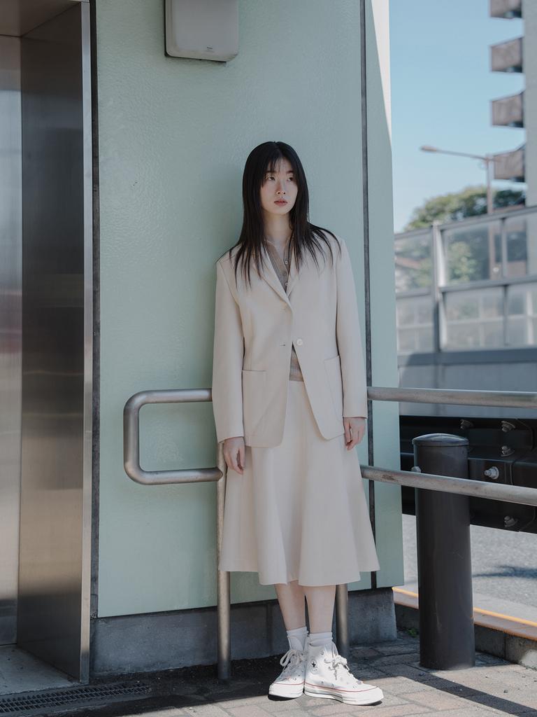 REPLAIN Boucle Flare Skirt