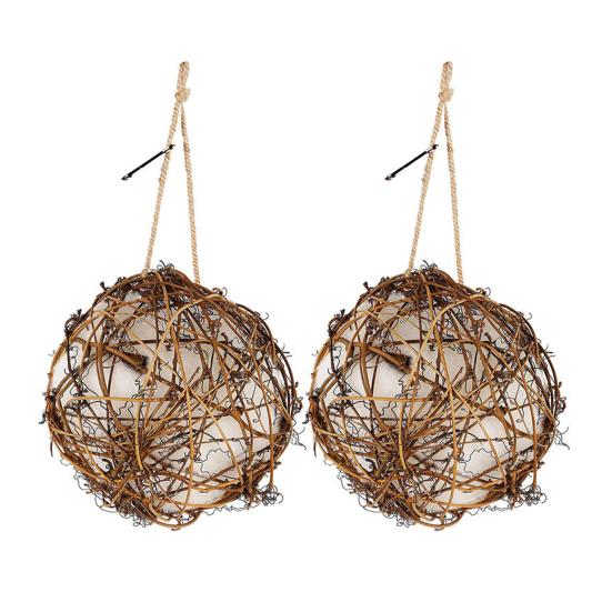 

1 пара гнезд колибри с погодоустойчивым дизайном, ручной работы, подвесные теплые гнезда