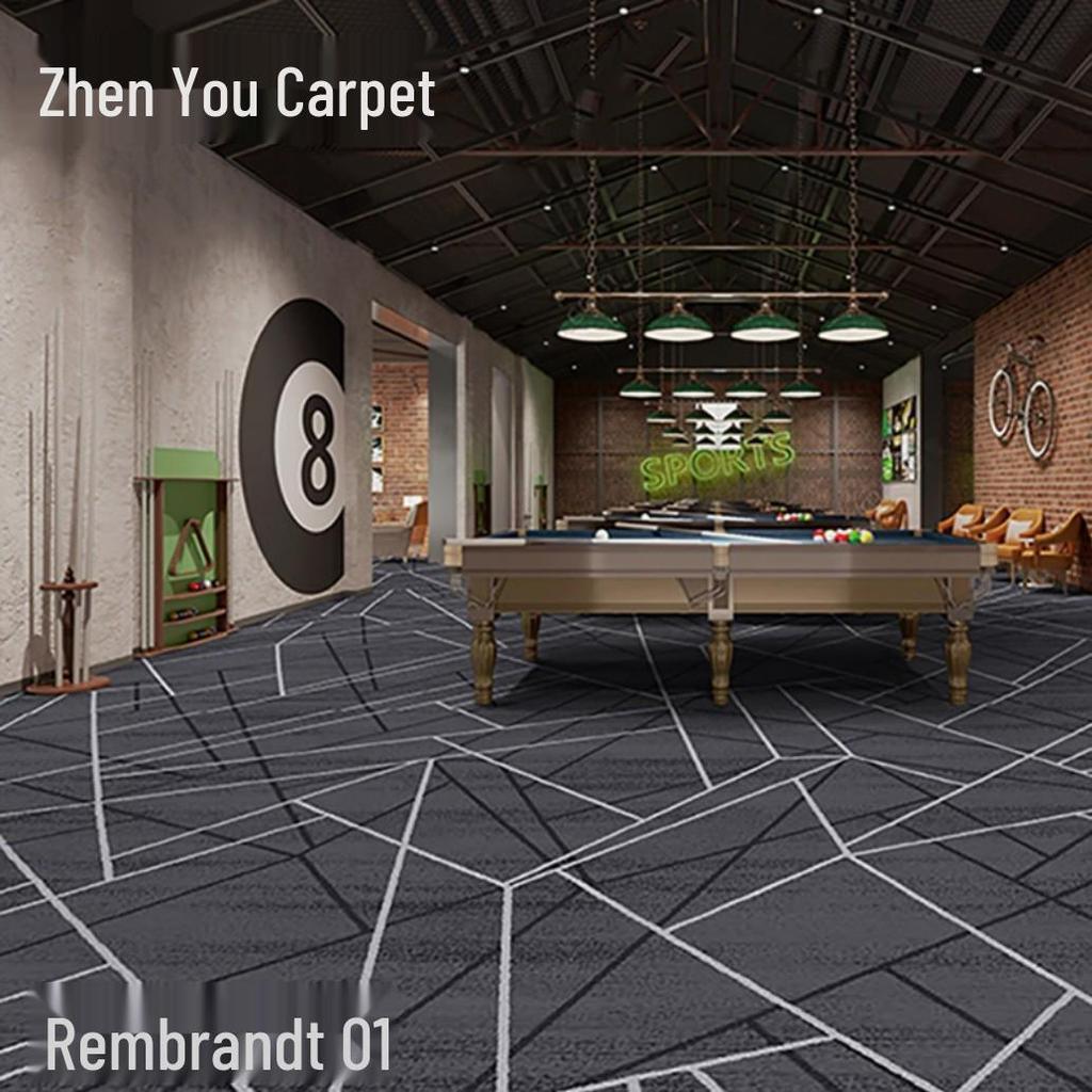 Fire-Resistant, Durable, Colorfast Billiard Room Nylon Carpet 650g