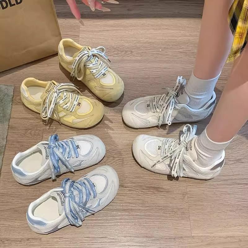 Summer New Platform Shoes Women's Breathable Mesh with Skirt Board Shoes