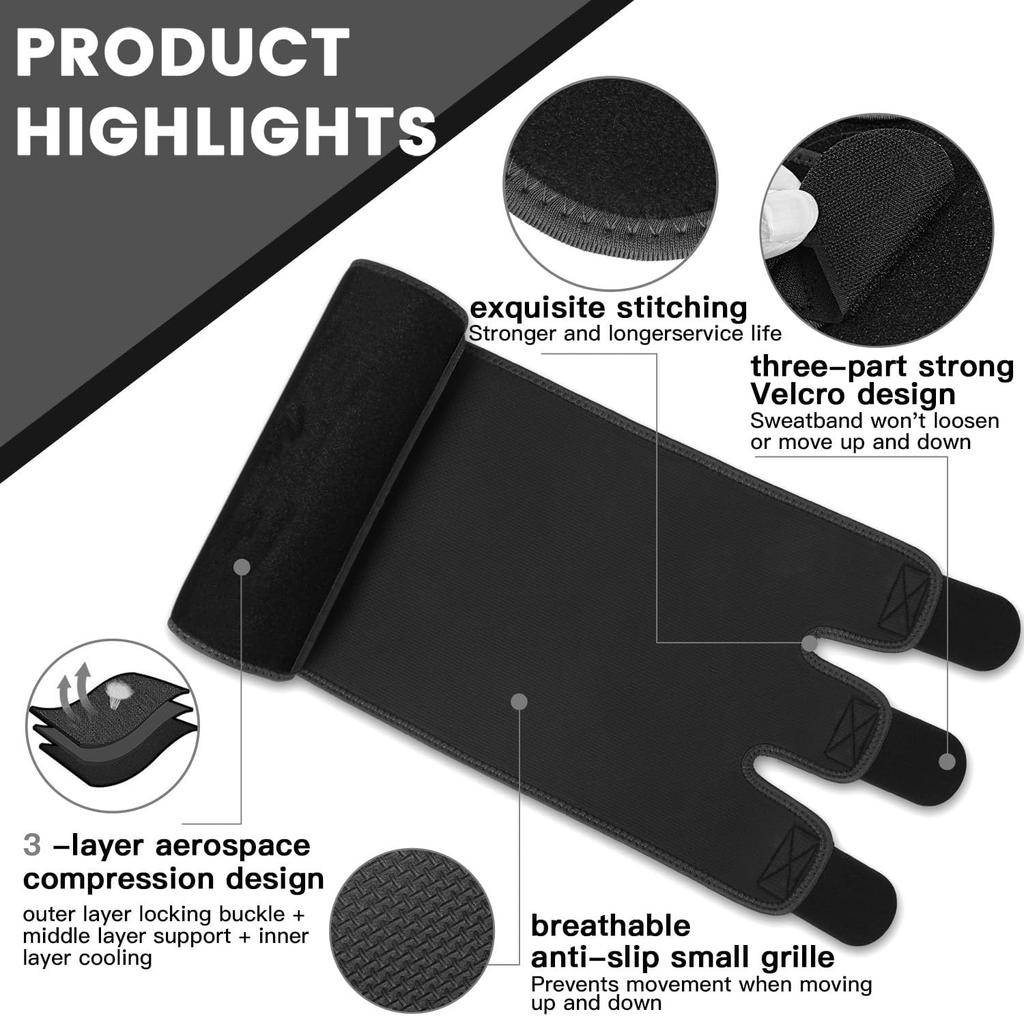 Waist Trimmer Sweat Waist Trainer for Women and Men Waist Sweat Belt Band Belly Stomach Wrap