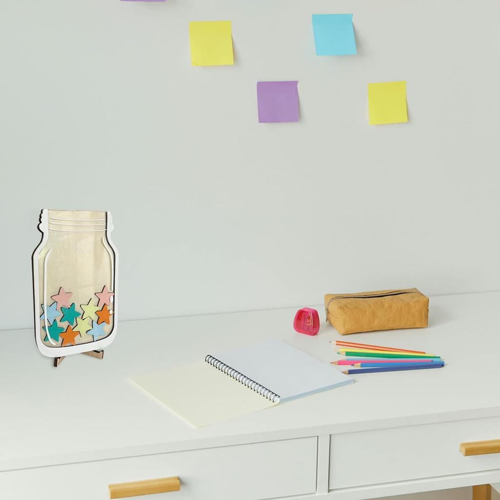 Personalized Reward Jar Stars Reward Jar, Classroom Reward Jar for Student Boys Girls Good Behavior Gift