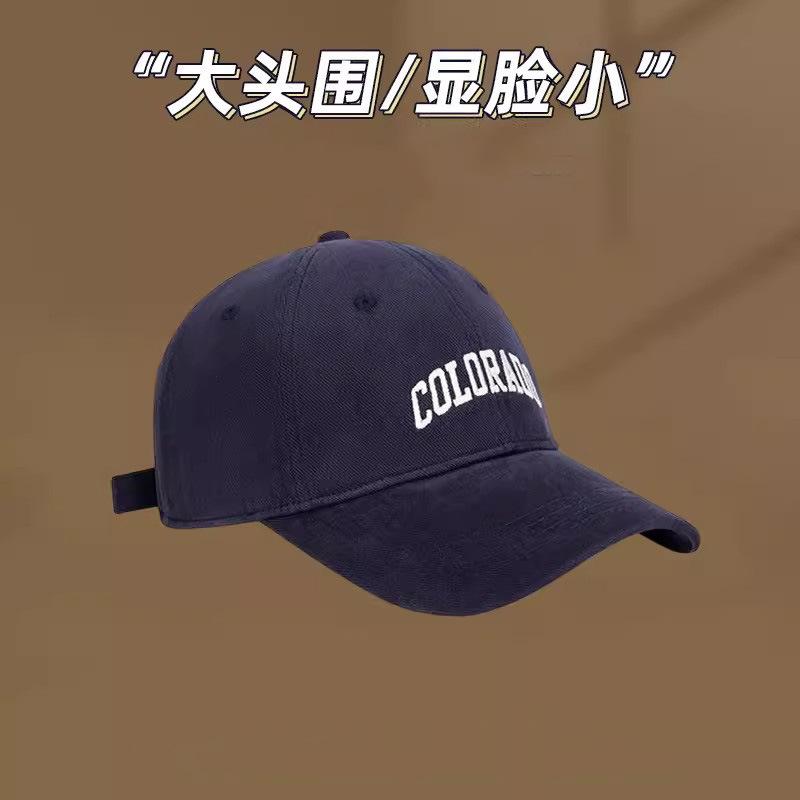 

65 large head circumference deep top baseball cap women s new face small enlarged wide brim cap summer sun protection cap Adjustable [60-65cm] темно-синий