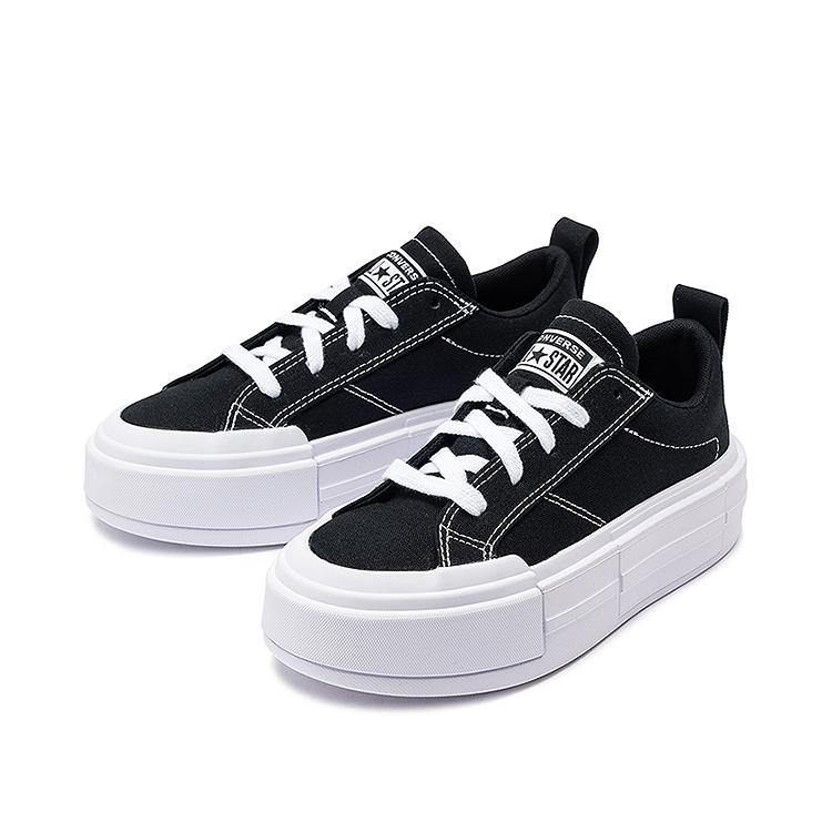 Converse Canvas Thick Sole Comfortable Versatile Fashion Low Top Kids Casual Shoes Men Casual Shoes Black A11448C