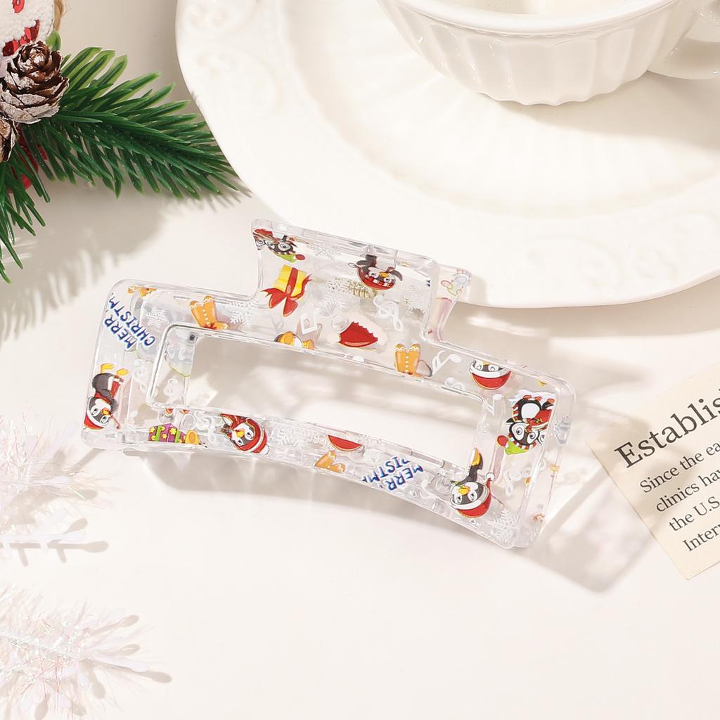 Weihnachts Haarnadel Dame Niedlich Süßer Druck Haarnadel Greifklemme Haarklammer Haaraccessoires