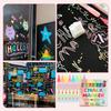 8 Colors Liquid Erasable Chalk Markers Pens  Washable Wet Erase Neon Art Makers for Blackboard Chalkboard Signs Glass Window