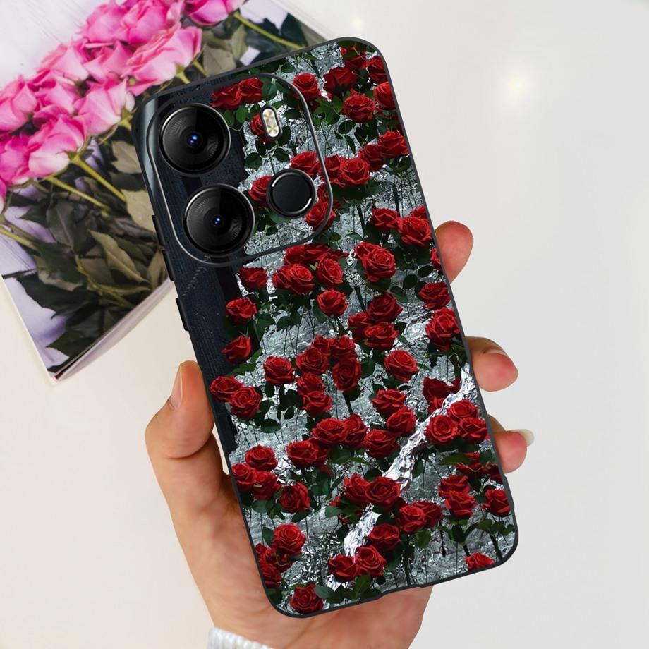 For Tecno Pop 7 BF6 Pop 7 Pro 7PRO BF7 BF7h Case Soft TPU Matte Silicone Bumper Coque Fundas Marble Space Man Dragon Etui Pop7