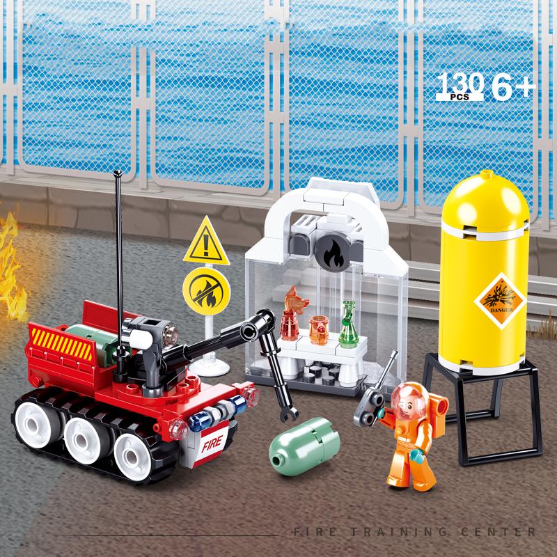 

Пожарно-спасательная машина, пожарный самолет, станция, строительные блоки, игрушки, кирпичи, набор строительных моделей, подарки для детей, мальчиков, детей No Box