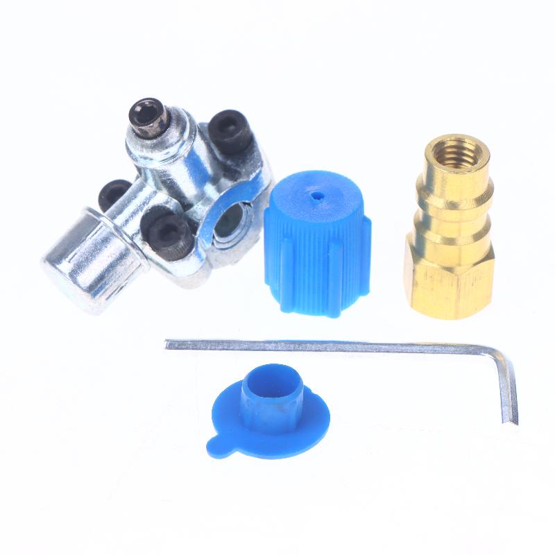 

1/2 Sets Zinc Alloy Piercing Tap For Refrigerant Gpv31 Bpv-31 Cap Valve Kit Accessories Bpv31 Bpv31D With Dust Cap 1 Set
