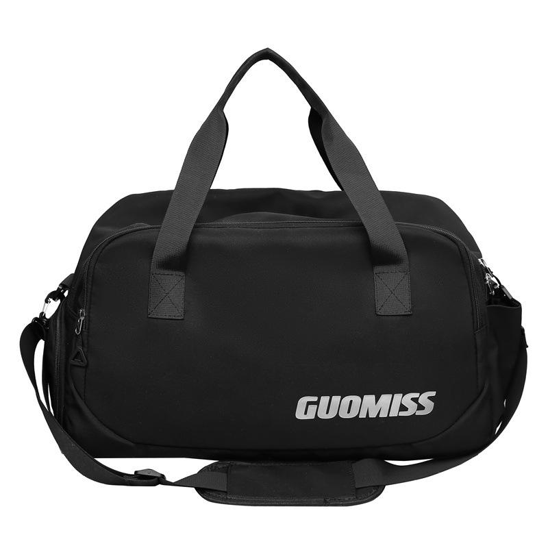

European and American trend sports fitness bag women s new short-distance outdoor leisure travel bag dry and wet separation hand carry training bag чорний