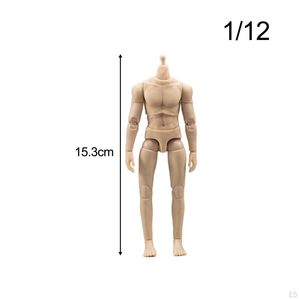 1/12 Male Action Figures Body for Drawings Photography Prop Artists
