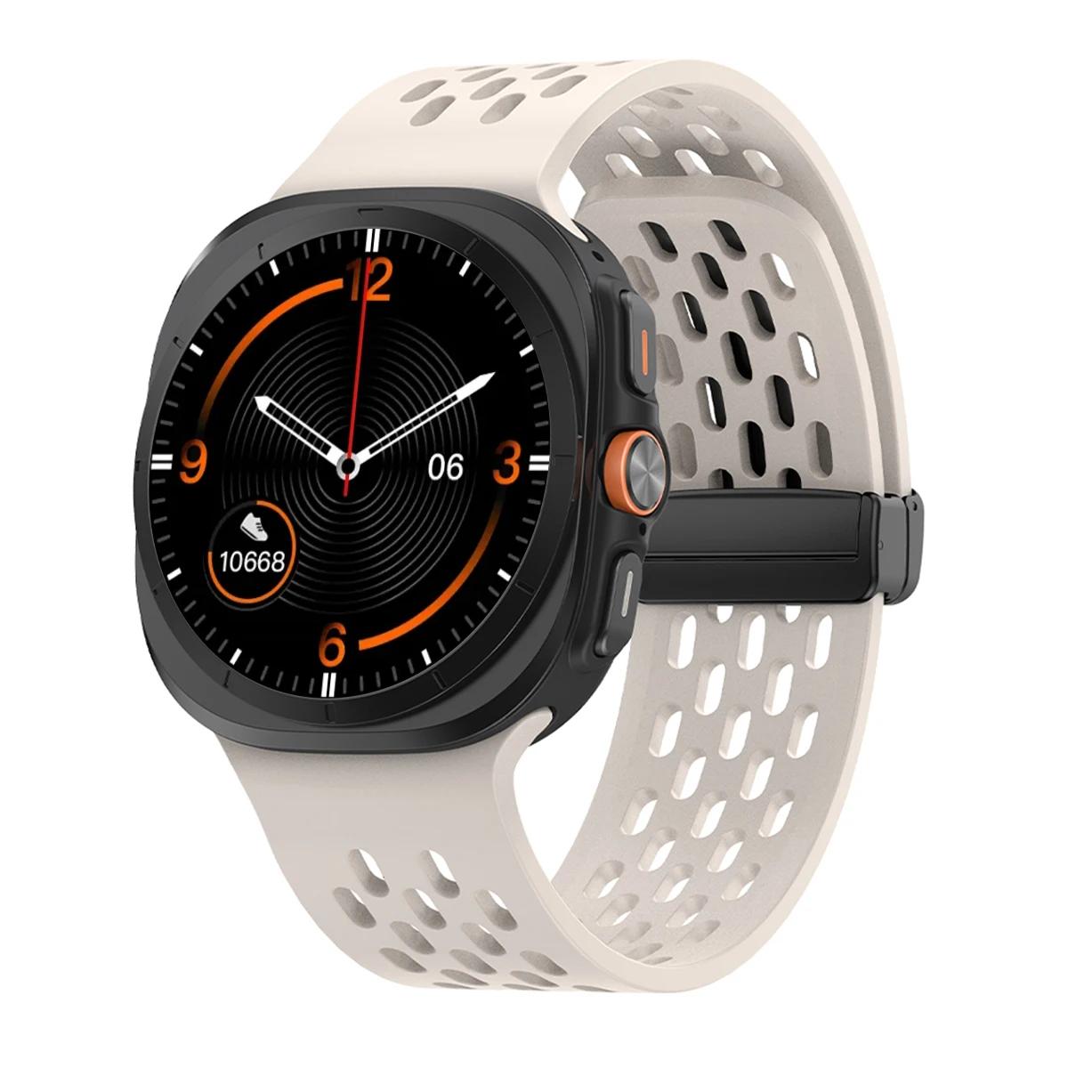 

Silicone Strap for Samsung Galaxy Watch Ultra 47mm Magnetic Band No Gaps Sport Band Correa Bracelet For Samsung Galaxy Ultra 47 Watch Ultra 47mm