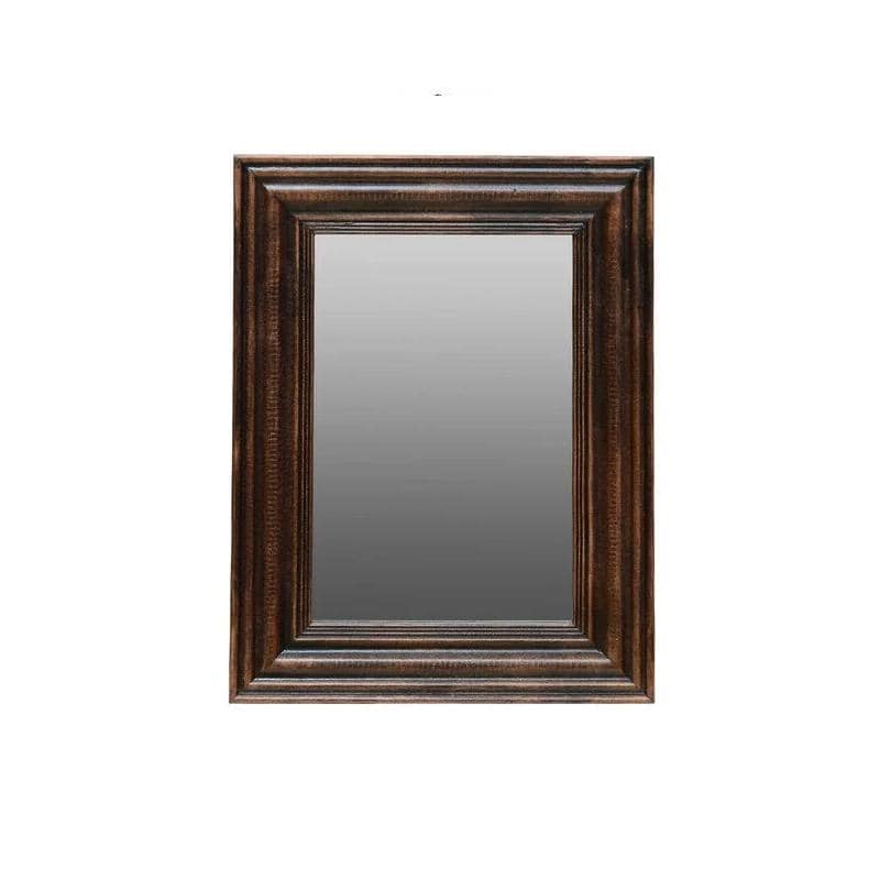 Wall Hanging Copper Color Frame Dressing Mirror Hand Carved Wooden Mirror 16” X 8” X 24” (l x w x h) разноцветный