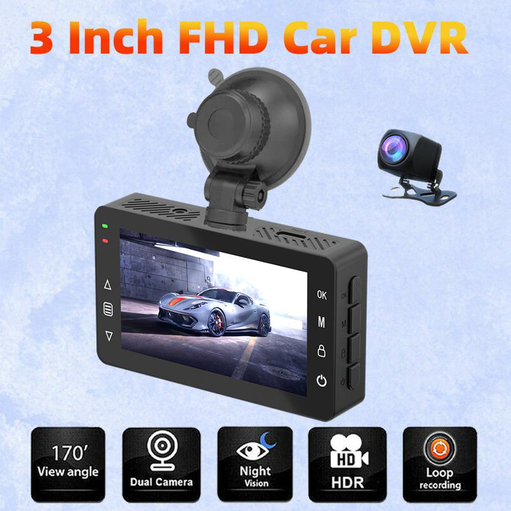 A5 4K Vorne 2K Hinten Auto Dashcam 3 Zoll Dual-Objektiv WiFi Smartphone-Verbindung Fahrzeug-Parkrekorder