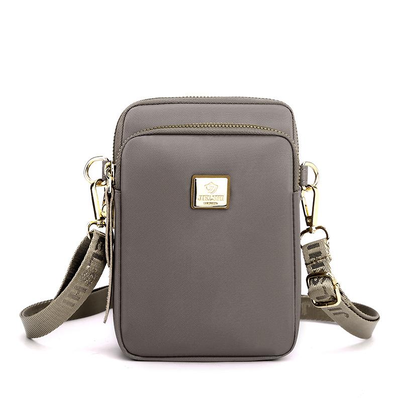 Fashion Women's Single Shoulder Backpack Trendy Shopping Nylon Cloth Bag New Crossbody Mobile Phone Bag Casual All-match Small Square Bag