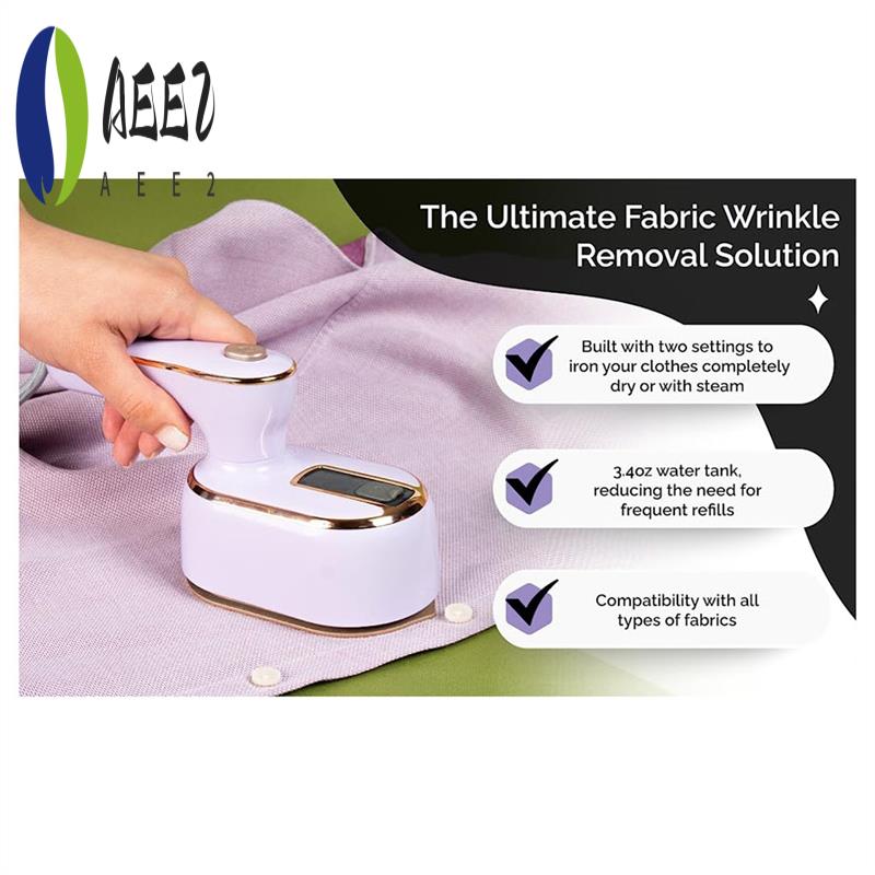 

AEE2-Household 2 Season Ironing Machine For Clothes-Handheld Travel Steamr Iron Garment Steamer EU Plug 1PCS Purple 1pcs