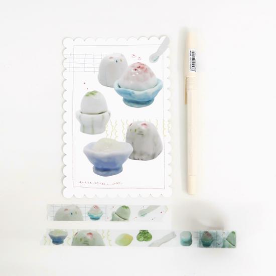 Žiji se šesti kočkami Pohlednice Vyberte 1 z prvních 4 typů, populární fráze v Koreji