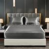 Silk Satin Cool Touch Fitted Sheet & Pillowcase Set