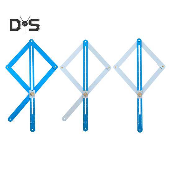 Eckwinkelsucher mit Skalen, hochpräzise, multifunktionale Diagonalwinkellehre aus Aluminiumlegierung, Winkelmesser, Winkelmesswerkzeuge für die Holzbearbeitung