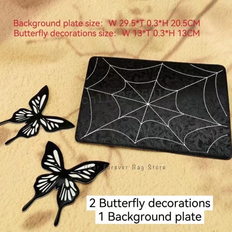 Labyrinth Schmetterling Spinnennetz Buchstabenkette Handtaschen DIY Transparente Ita Tasche Y2K Lolita Gothic Tragetasche Vintage Mode Umhängetasche