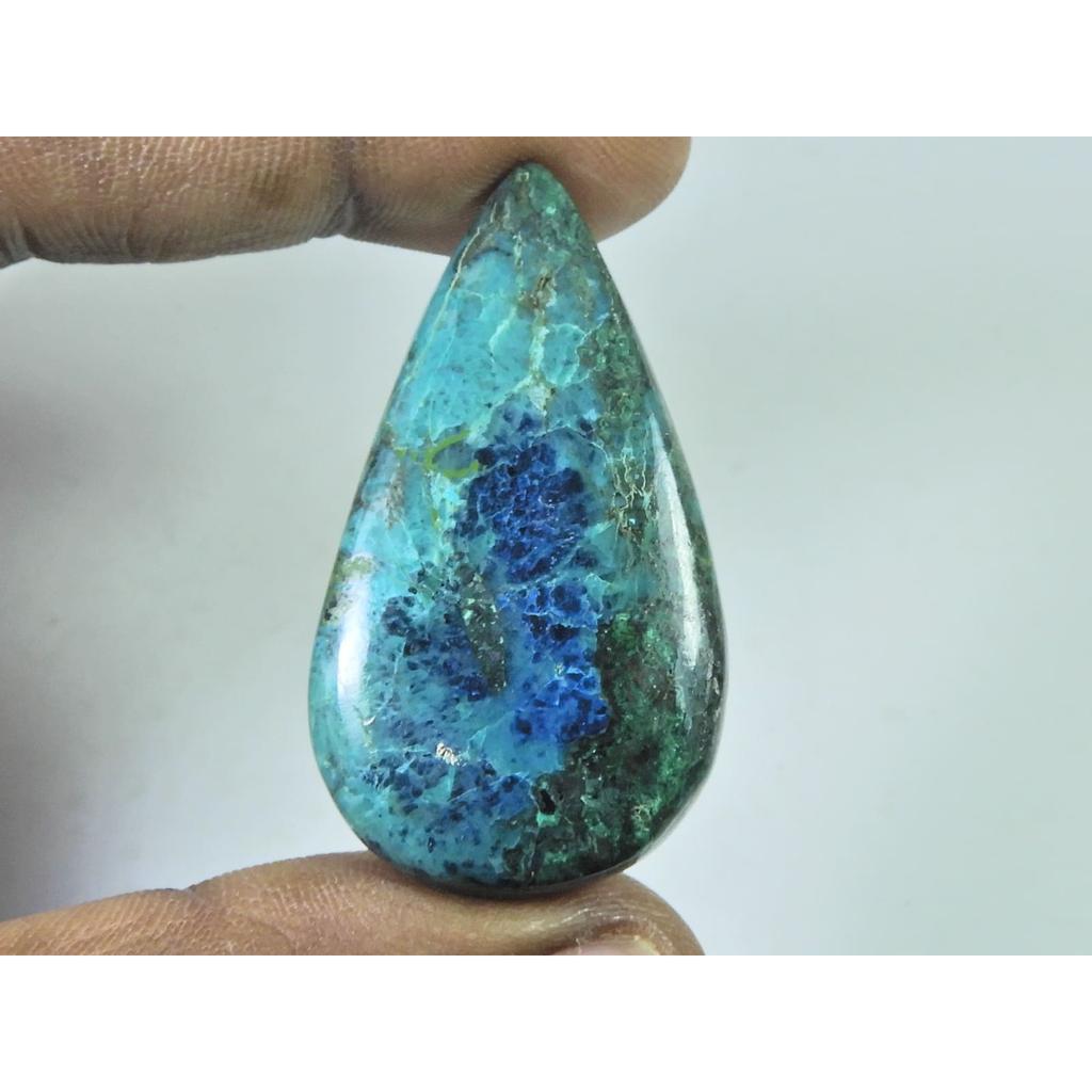 25X46X06MM Natural Shattuckite Pear Cabochon Loose Designer Gemstone 72Cts. D-292
