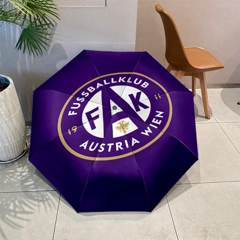 Football Team Umbrella with Automatic Open/Close & Self-8-Rib Heavy-Duty Umbrella, Compact Travel Umbrella Suitable for Outdoor