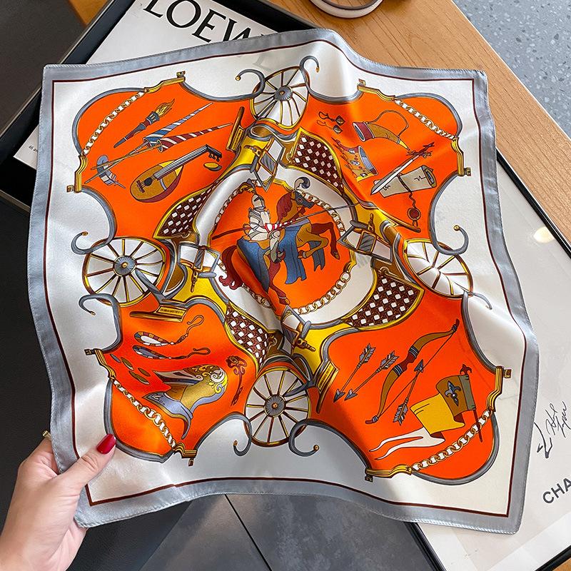 100% Silk Scarf Bandana Women Square Scarves Wrap Kerchief Mulberry Spring Fashion Luxury High Quality Headband Hijab Shawls