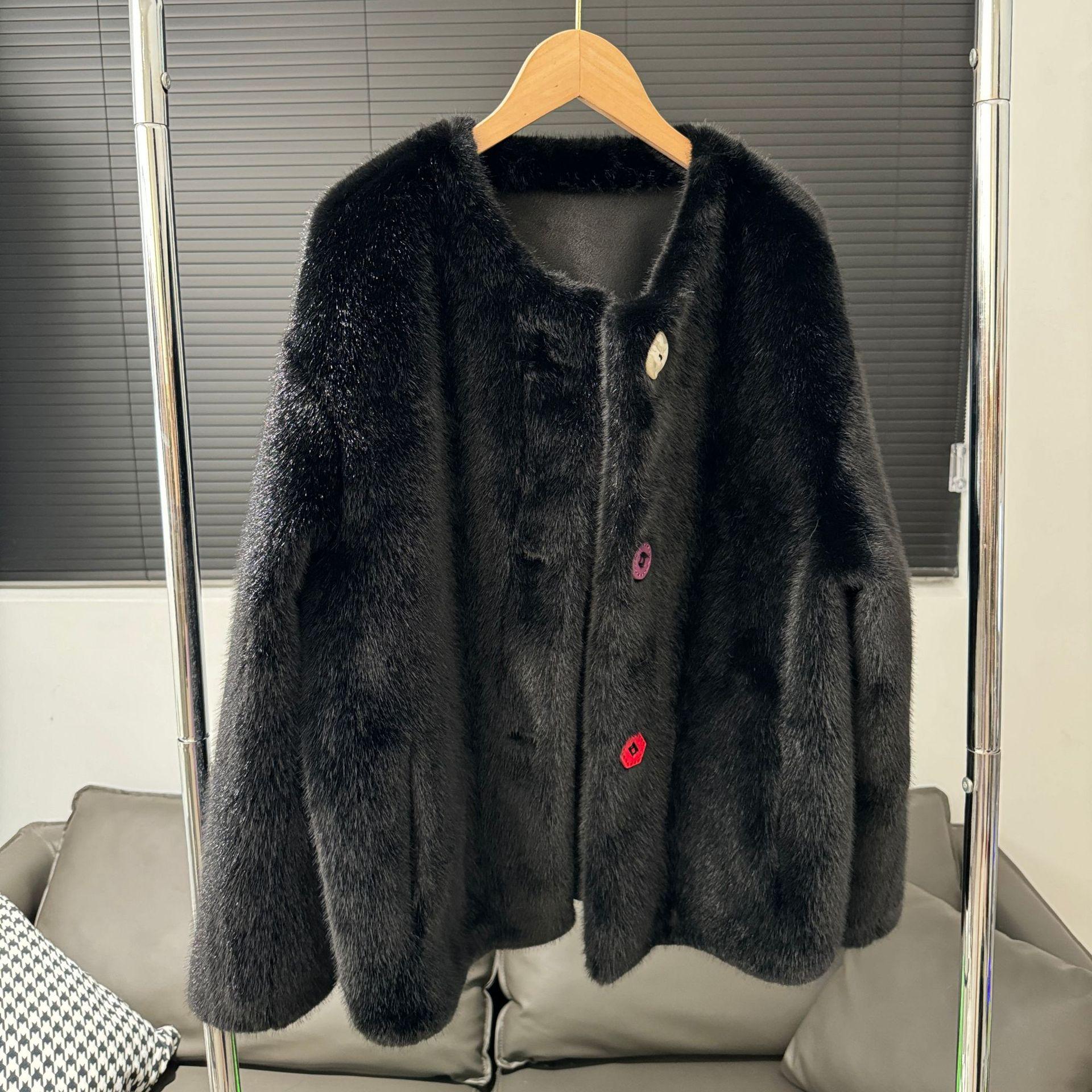 

Новая Экологичная Шуба Меховая Средняя и Длинная Шуба Женская one size fits all