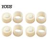 Easy Clean Baking Mold 2-in-1 Round Mooncake Mold, Double Ended Pastry Press with Scallop And Sandwich Maker Spiral Embossing for DIY Baking,