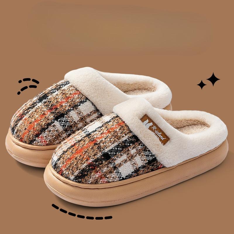 New Indoor Home Cotton Shoes: Anti-slip, Warm and Fleece Slippers