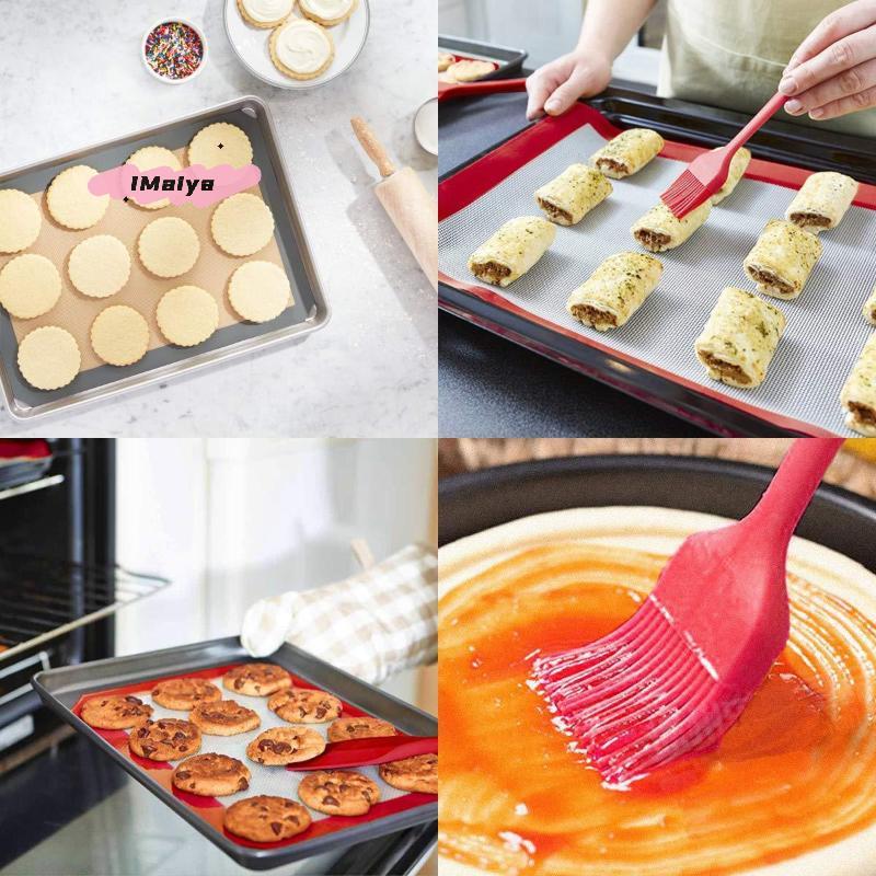 Reusable Silicone Baking Mat Sheet Non-Stick Heat Resistant Cookie Sheet for Oven Grill Microwave - Kitchen Baking Tool