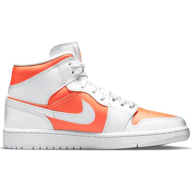 Air Jordan 1 Mid SE Bright Citrus Women Sneakers Orange White CZ0774-800