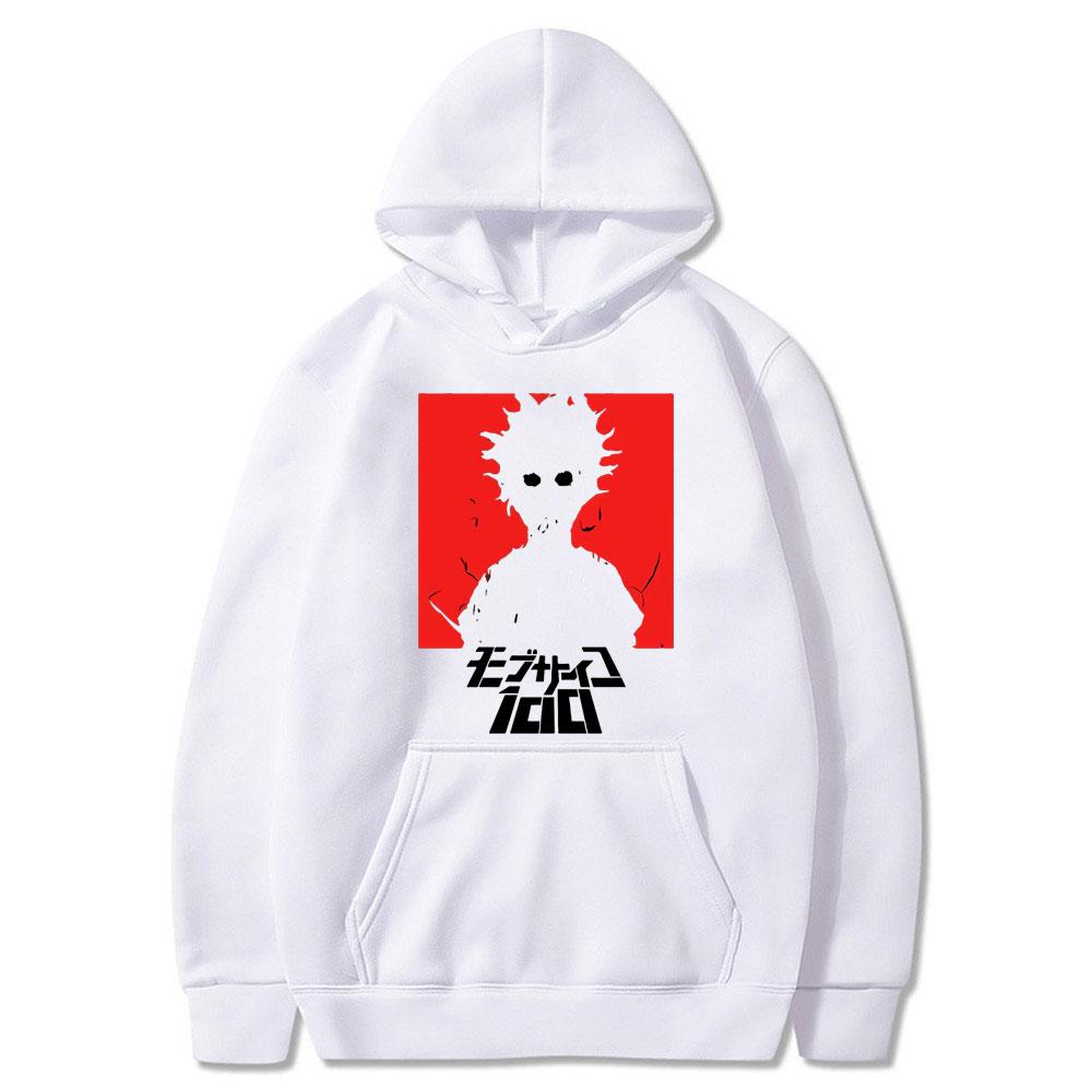 Anime Unisexga Hoodies Mob Psycho 100 Print Streetwear Unisex Women Fashion Oversized Sweatshirts Hoodie Pullovers Tracksuits Clothing