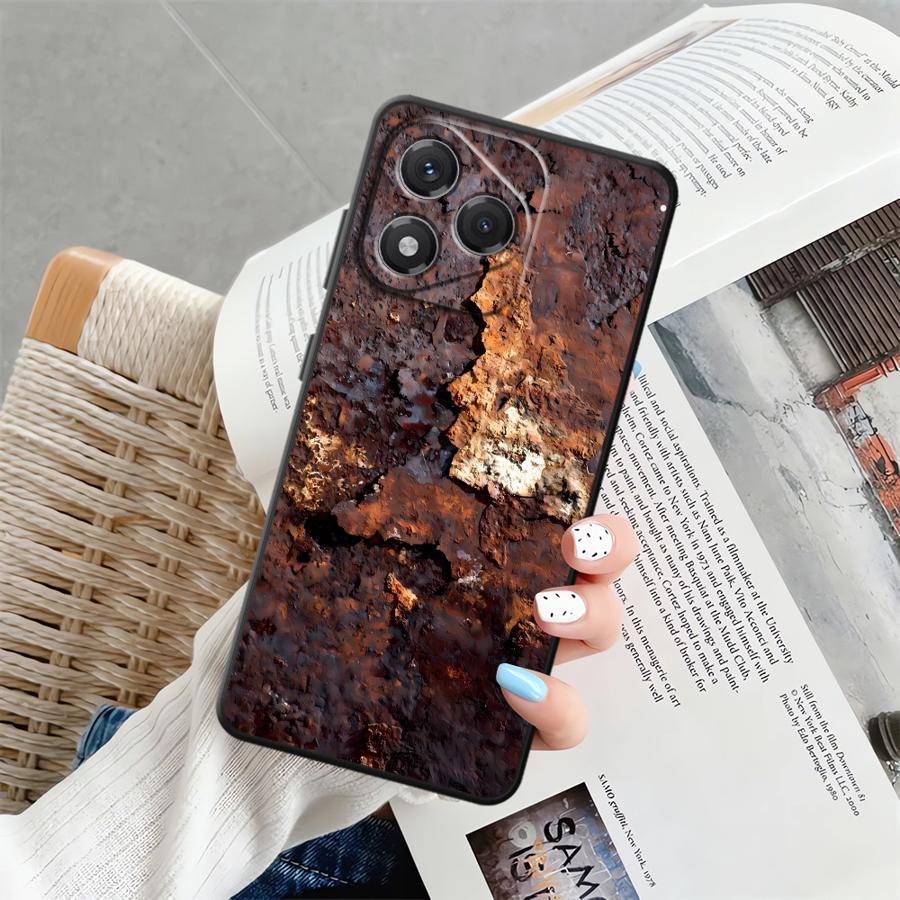 

Retro Rust Design Soft Back Phone Cover Case for Honor X9c X7a X8 90 Lite X9 8X X7 70 X9a Honor 90