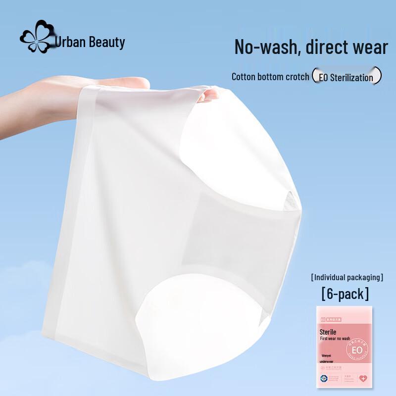 

Urban Beauty Women s Seamless Ice Silk Antibacterial Briefs 6-Pack XL