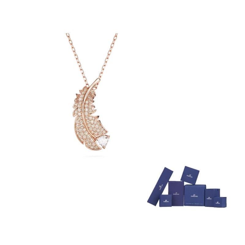 Swarovski Faux Crystal Necklaces Women's Rose Gold 5663483