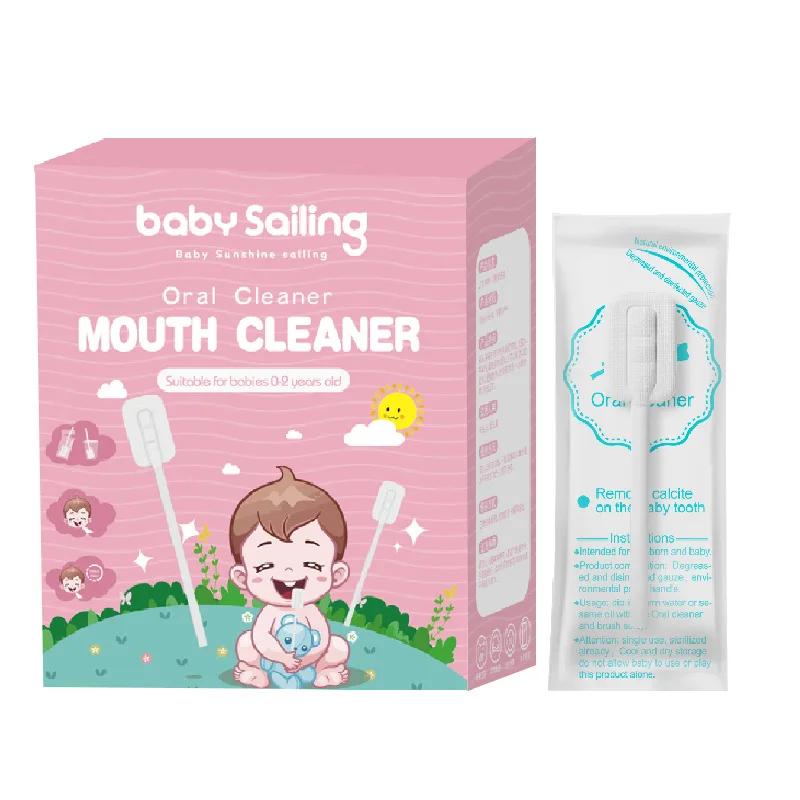 

Glue-free Forged Baby Tongue Cleaner New Disposable Oral Cleaner Gauze for Infants Safe and Gentle Tongue Scraper