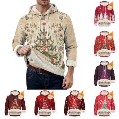 Men's Casual Long-Sleeve Fleece Hoodie With Pockets