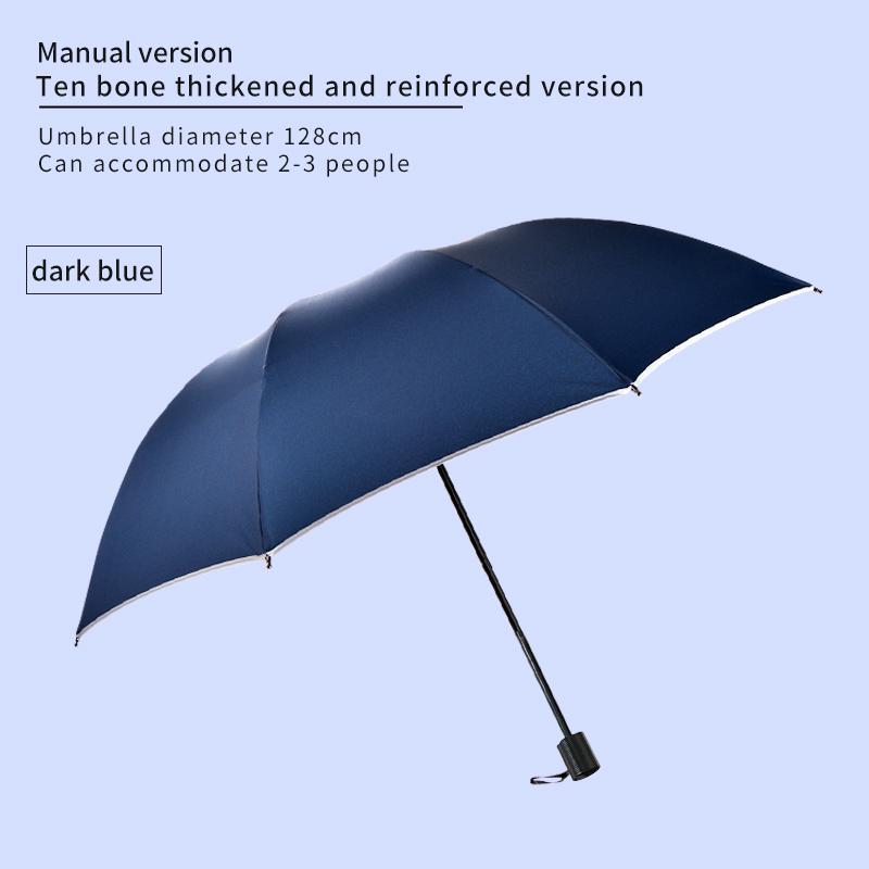 

большой ветро- и водонепроницаемый пояс со светоотражающим краем, складной зонт двойного назначения для защиты от солнца и дождя