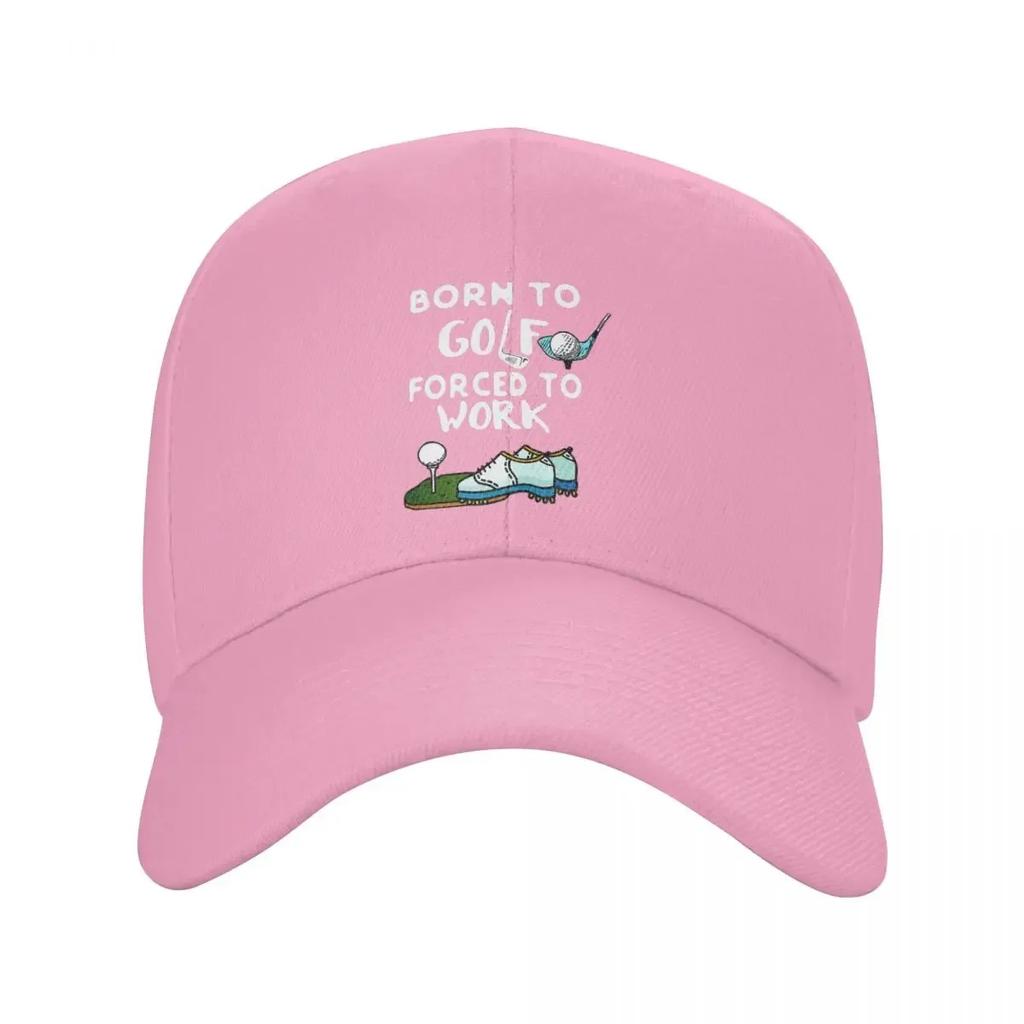 Personalized Born To Golf Forced To Work Baseball Cap Hip Hop Women Unisexs Adjustable Dad Hat Summer Snapback Hats