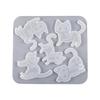 Halloween Cats Pendant Resin Epoxy Mold Individualized Cats Keychain Earrings Mold Animal Display Decors Epoxy Molds