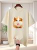 Funny Face Guinea Pig Unisexs Crew Neck T Shirt Meme Hamster Hybrid Graphic Short Sleeve Tee Viral Pet Casual Male Street Tops