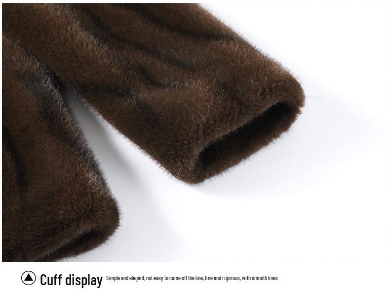 Golden Sable Velvet Men's Winter 2025 Loose Single-Breasted Wool Coat Jacket