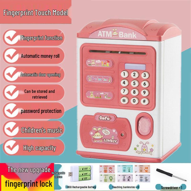 Child's Durable Password Piggy Bank - Large, Drop-proof, Removable & Stylish Gift Toy
