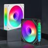 12Cm Argb 4 Pin Computer Case Fan Quiet Cooling 12V Large Air Volume 800-1600Rpm For Desktop Gaming Pc Build