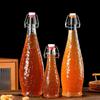 Multi-functional Thickened Transparent Glass Snap-on Bottle for Homebrewed Fruit Wine & Beverages