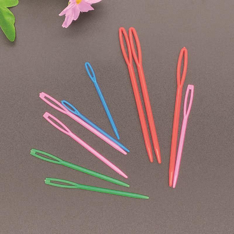 מחטי פלסטיק לתפירה, לסריגה, לחוטים, לתך צלב ולרקמה